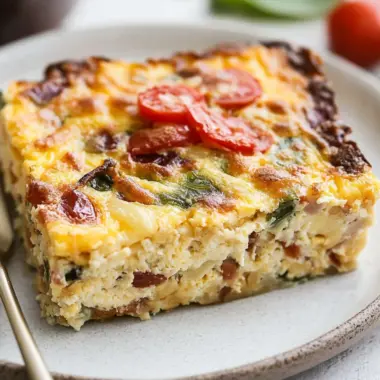 Healthy Cottage Cheese Egg Bake