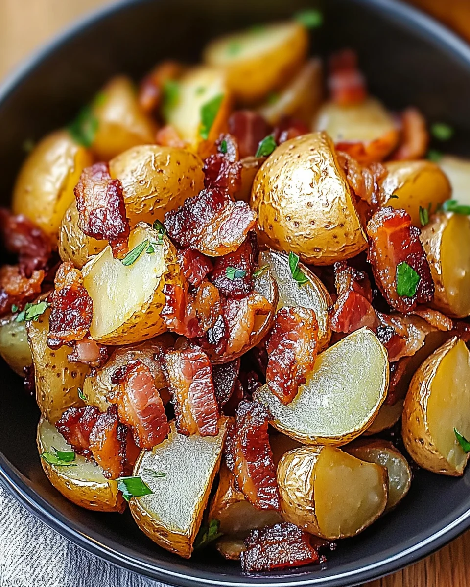 Honey Bacon Roasted Potatoes