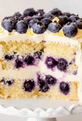 Lemon Blueberry Layer Cake
