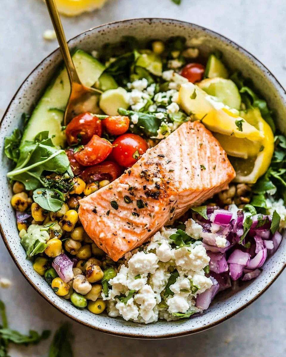 Mediterranean Salmon Bowl