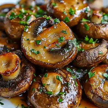 Steakhouse Garlic Butter Mushrooms