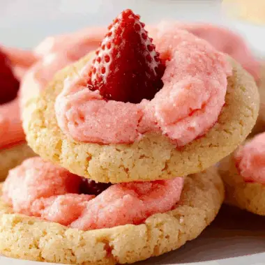 Strawberry Kiss Cookies