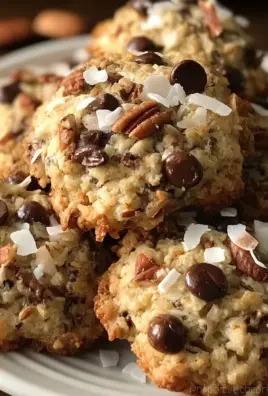 Chocolate Pecan Coconut Cookies