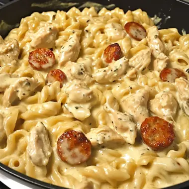 Creamy Pepper Jack Chicken & Sausage Pasta