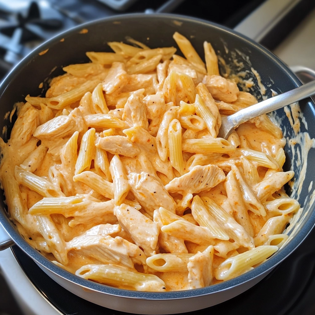 One Pot Buffalo Ranch Chicken Penne 2