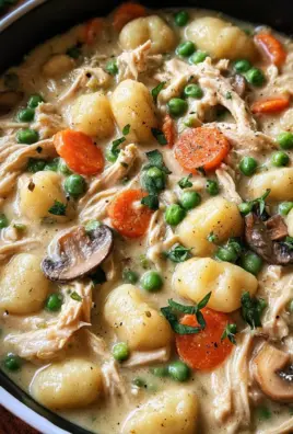 One Pot Gnocchi Chicken Pot Pie
