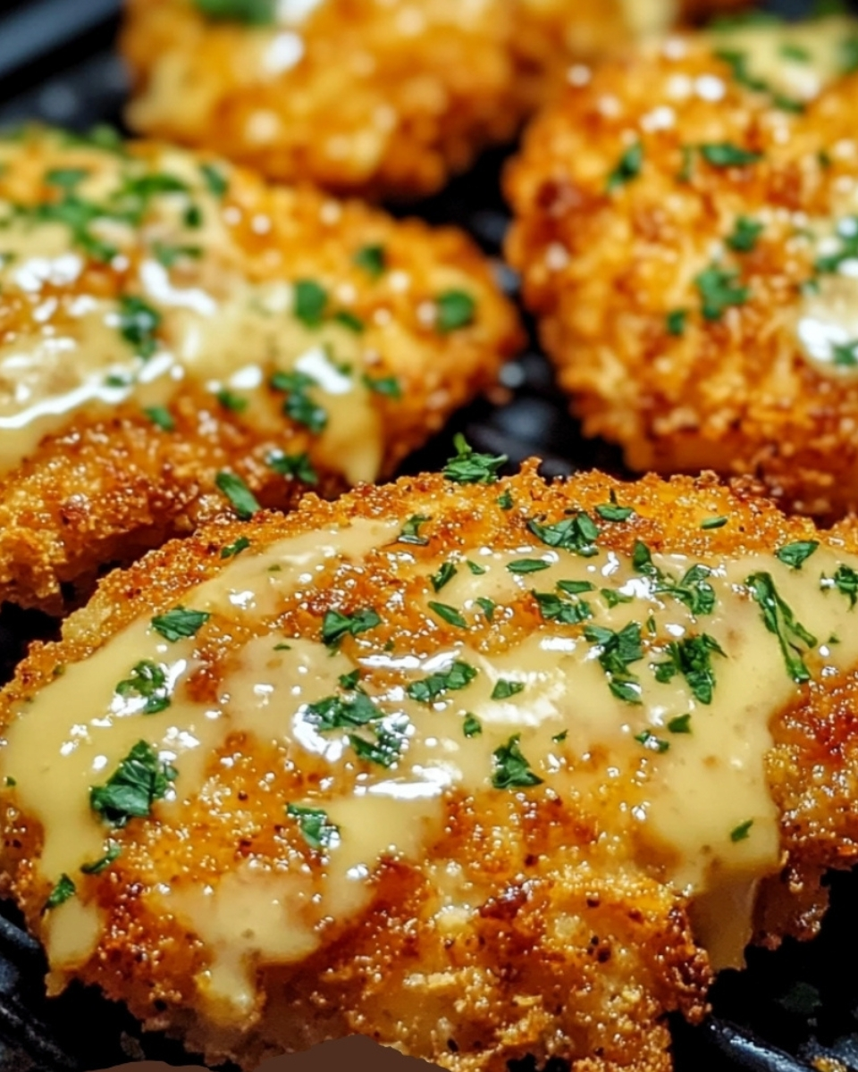 Air Fryer Crispy Garlic Parmesan Chicken