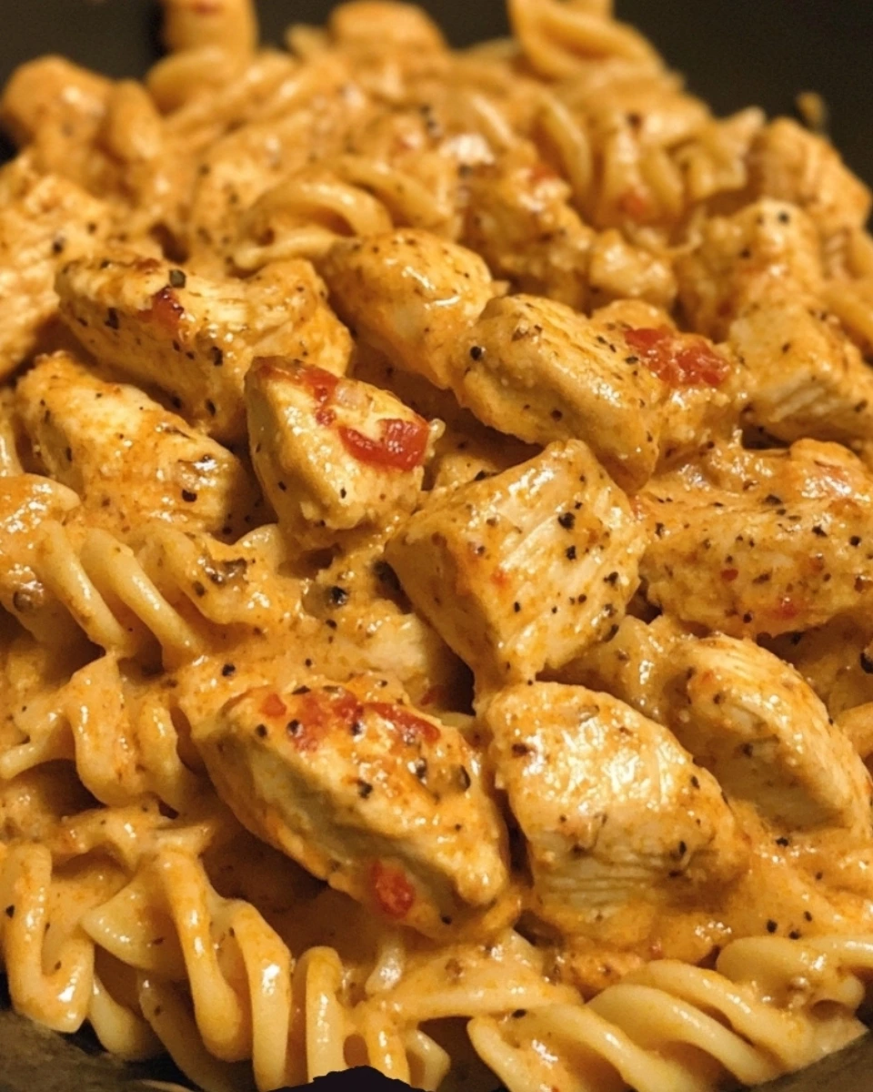 Cajun Cream Cheese Chicken Pasta Bake