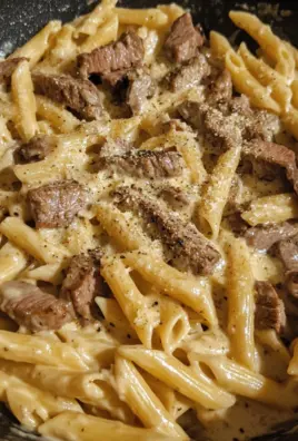 Creamy Sweet Garlic Parmesan Steak Pasta