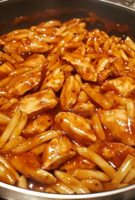 One Pot Sweet Honey Garlic Chicken Pasta