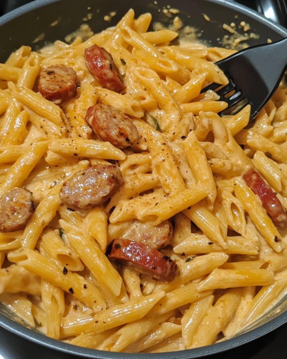 Creamy Bold Smoky Cajun Sausage Penne 3