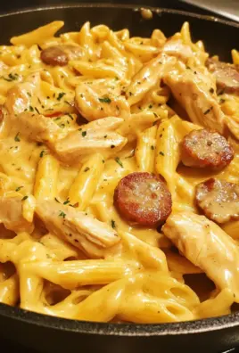 Creamy Smoky Ranch Chicken Sausage Pasta Skillet 1