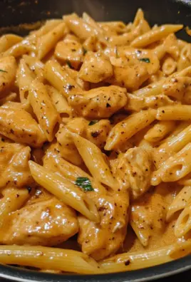 Creamy Spicy Cajun Garlic Butter Chicken Penne 2