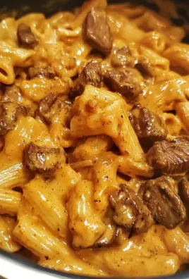 One Pot Creamy Buffalo Chipotle Steak Pasta 2