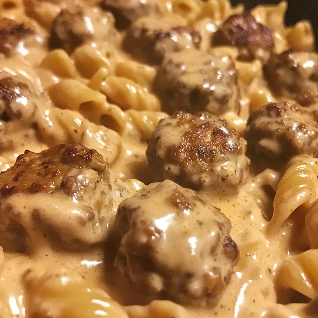 One Pot Smoky Cajun Meatball Pasta 1