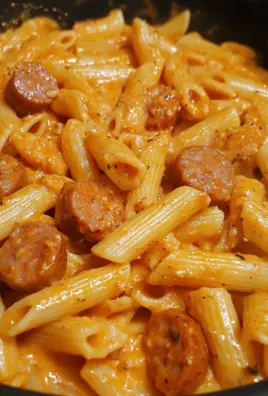 One Pot Spicy Cajun Ranch Sausage Pasta 2