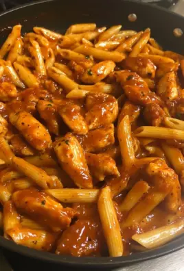 One Skillet BBQ Chicken Sausage Penne 2