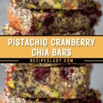 Pistachio Cranberry Chia Bars: A Healthy No-Bake Snack 21 Pinterest Hidden Image