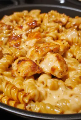 Smoky BBQ Cheddar Chicken Skillet Pasta 2