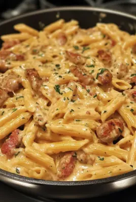 Smoky Cajun Garlic Butter Sausage Pasta