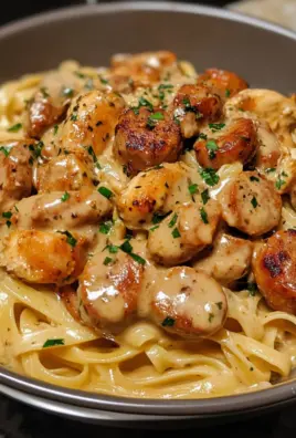 Spicy Cajun Sausage Chicken Linguine 1