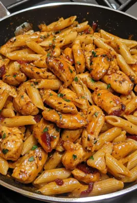 Sticky Sweet Chili Garlic Chicken Penne