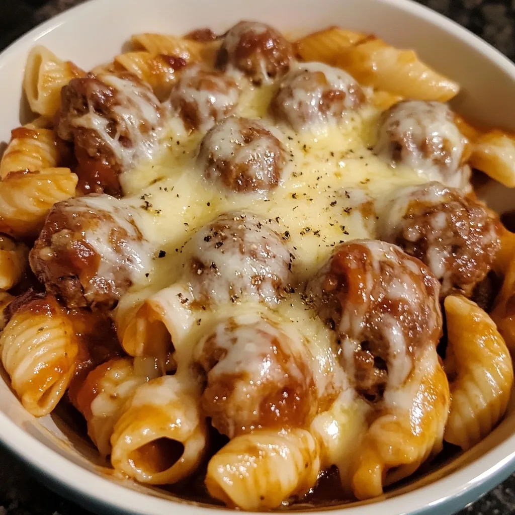 BBQ Honey Garlic Ranch Meatball Pasta 1