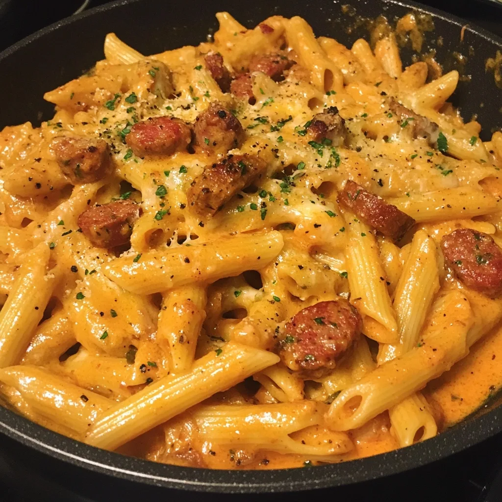 Bold Cajun Ranch Sausage Cheddar Pasta 2