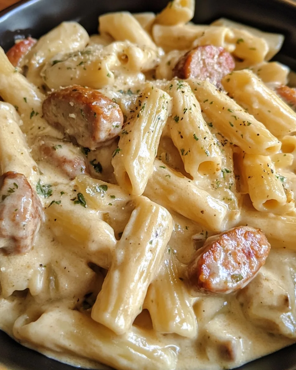 Bold Creamy Ranch Garlic Sausage Pasta 1