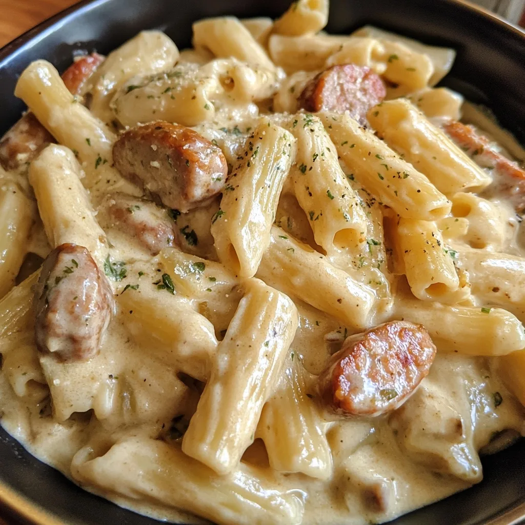 Bold Creamy Ranch Garlic Sausage Pasta 2