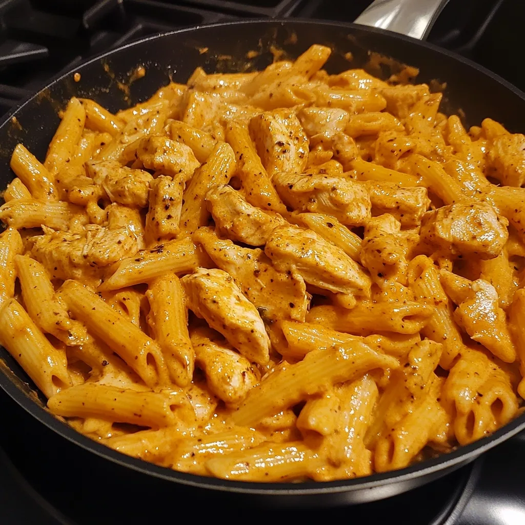 Bold Spicy Cajun White Cheddar Chicken Pasta 1