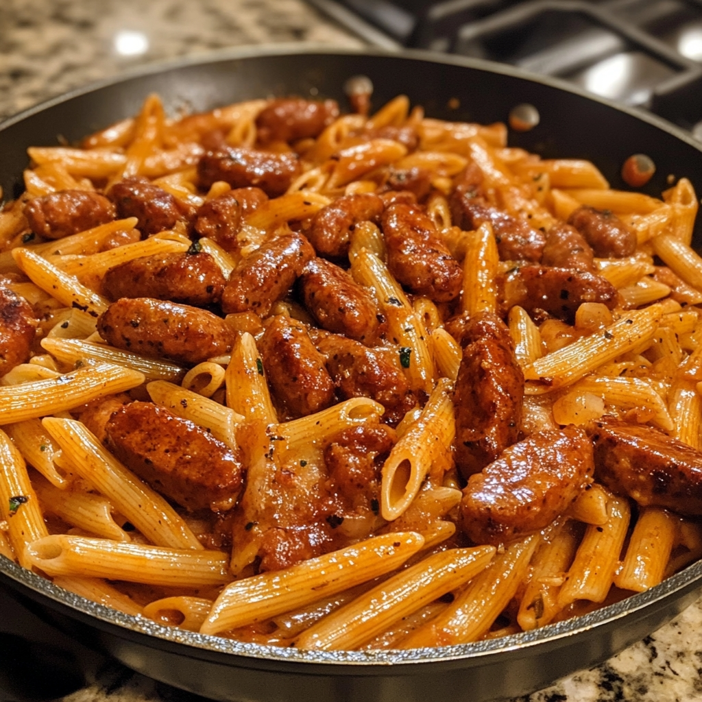 Bold Spicy Honey Garlic Sausage Penne 1