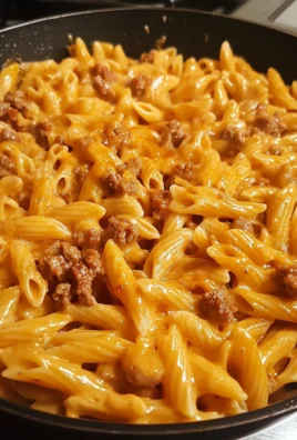 Creamy BBQ Honey Garlic Sausage Pasta Skillet 2