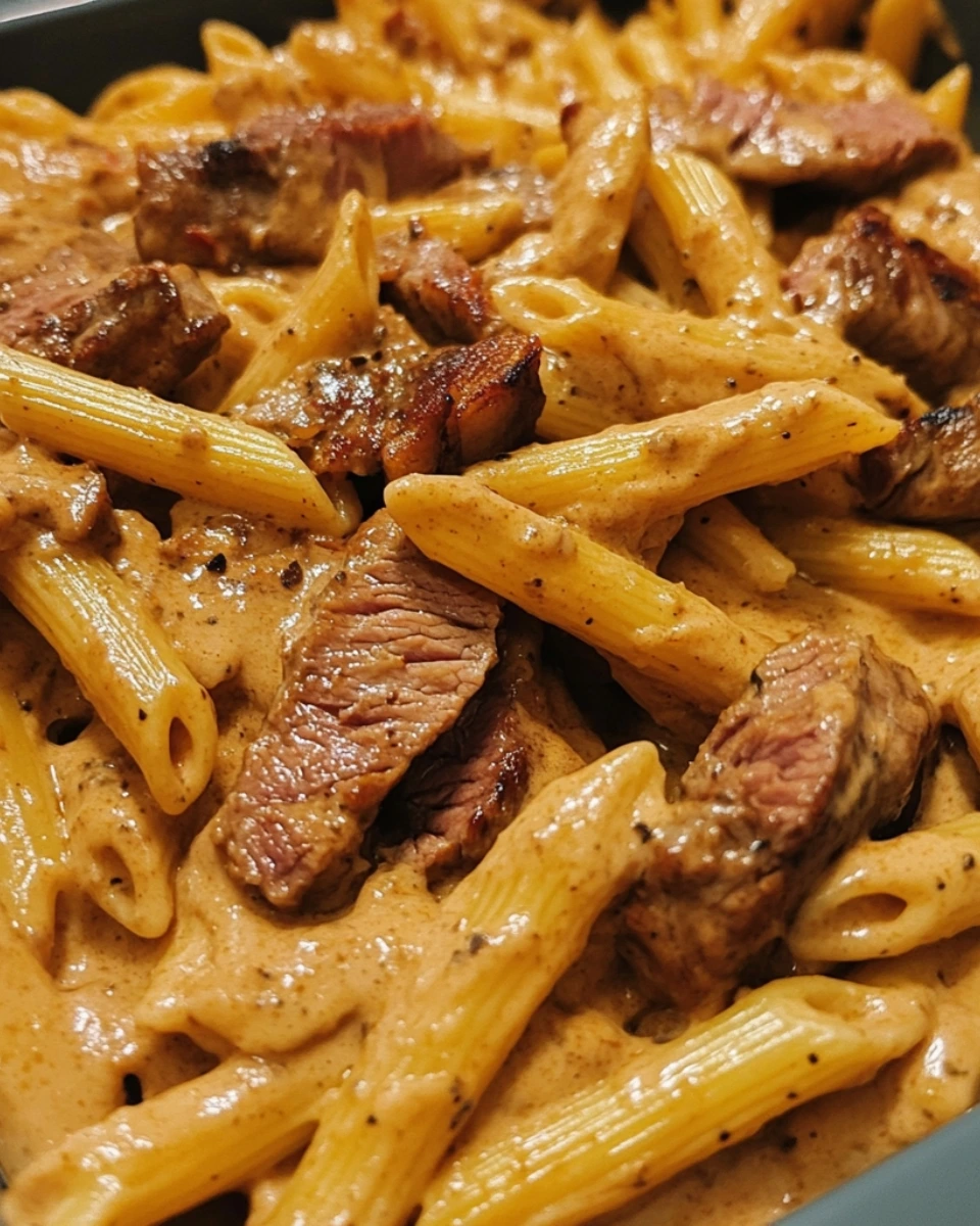 Creamy Bold BBQ Ranch Steak Pasta 2