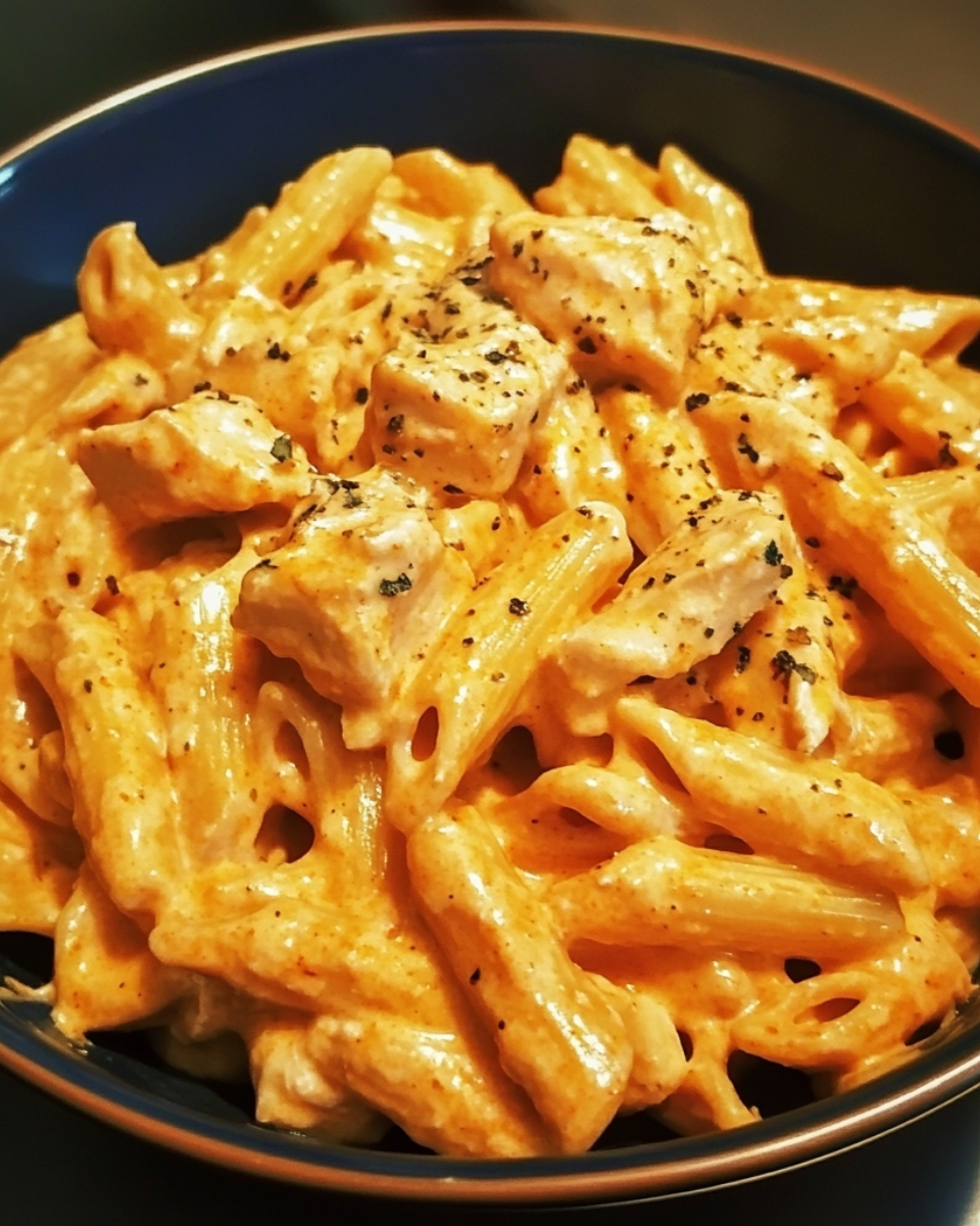 Creamy Bold Buffalo Garlic Chicken Pasta Skillet 2