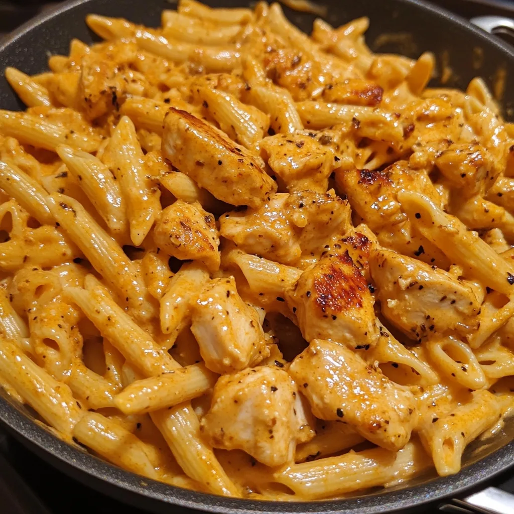 Creamy Bold Smoky Cajun Chicken Penne Skillet 1