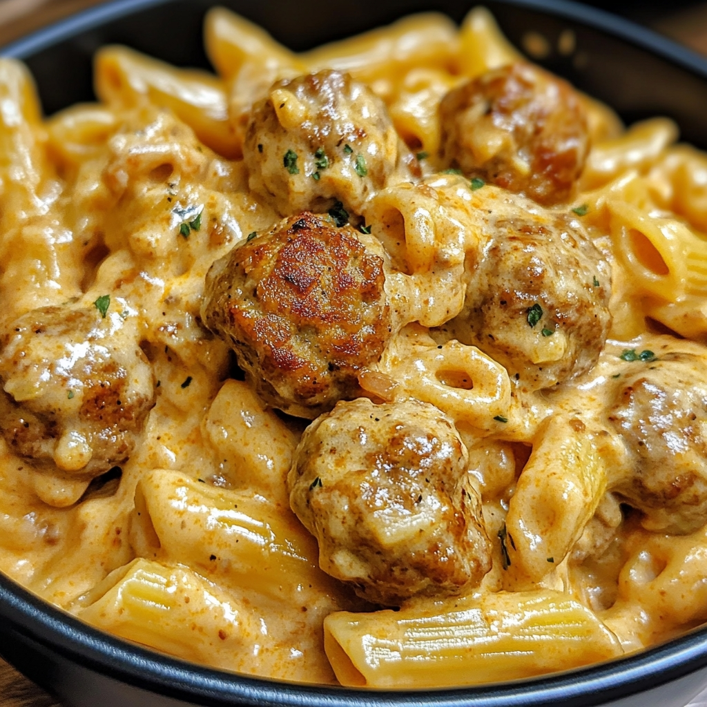 Creamy Bold Smoky Cajun Ranch Meatball Pasta Skillet 1