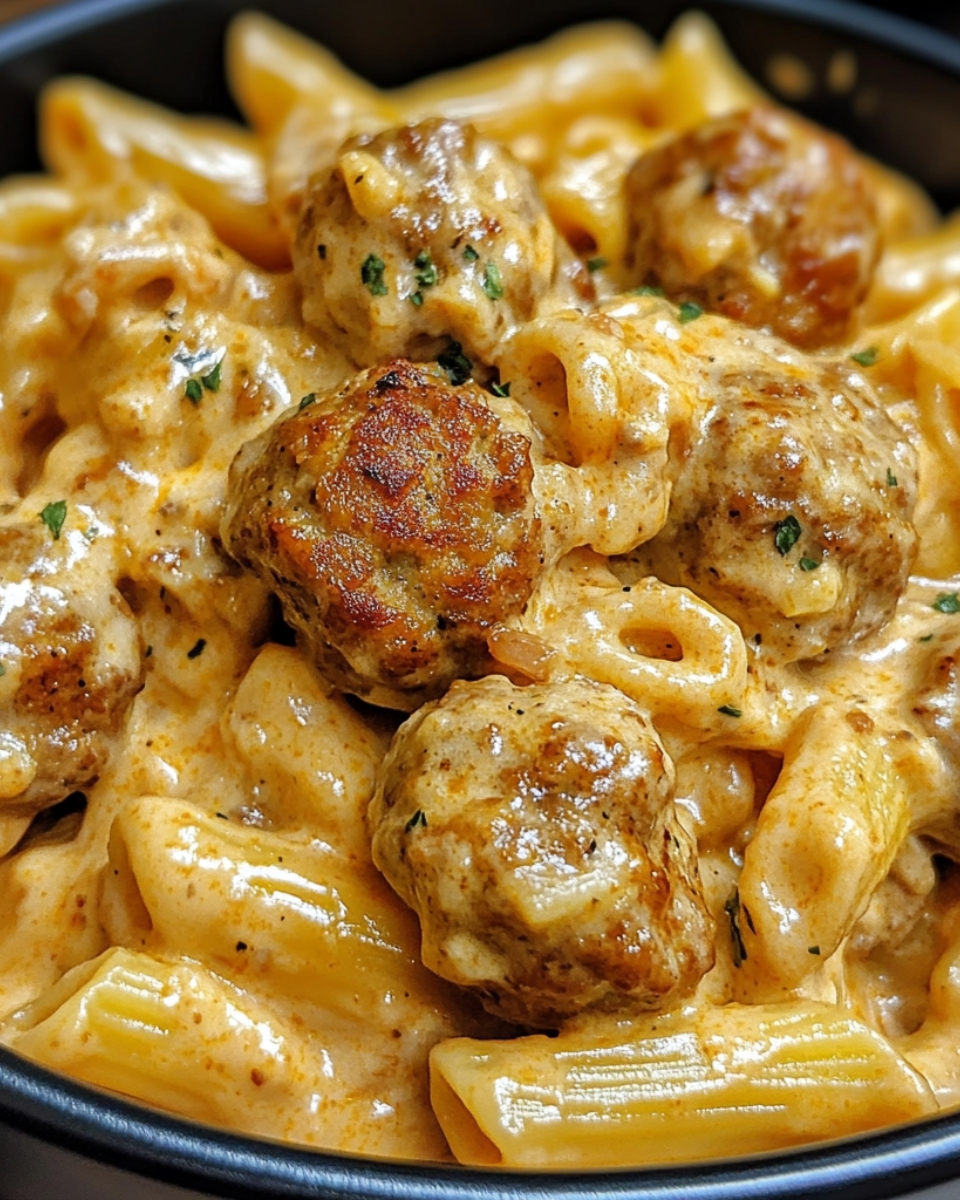 Creamy Bold Smoky Cajun Ranch Meatball Pasta Skillet 2