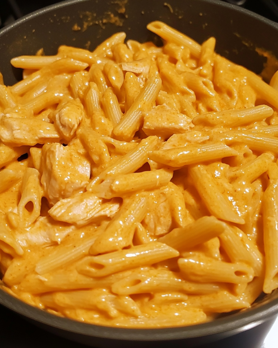Creamy Buffalo Ranch Chicken Penne 2