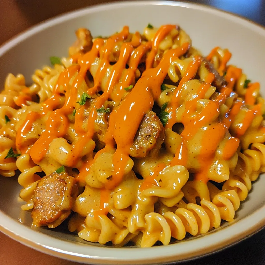 Creamy Buffalo Ranch Sausage Rotini 1