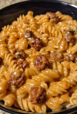 Creamy Cajun Spicy Sausage Rotini 1