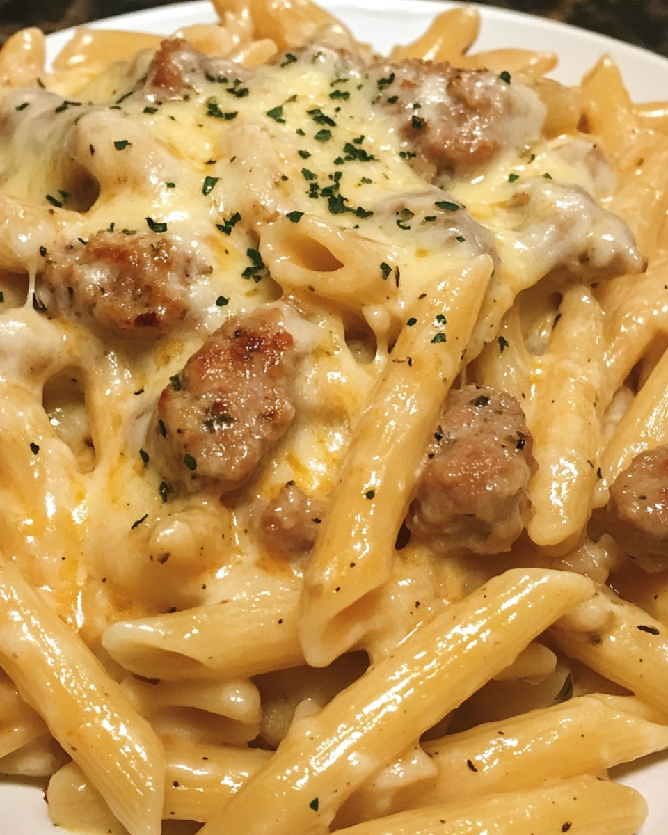 Creamy Cajun White Cheddar Sausage Penne 2