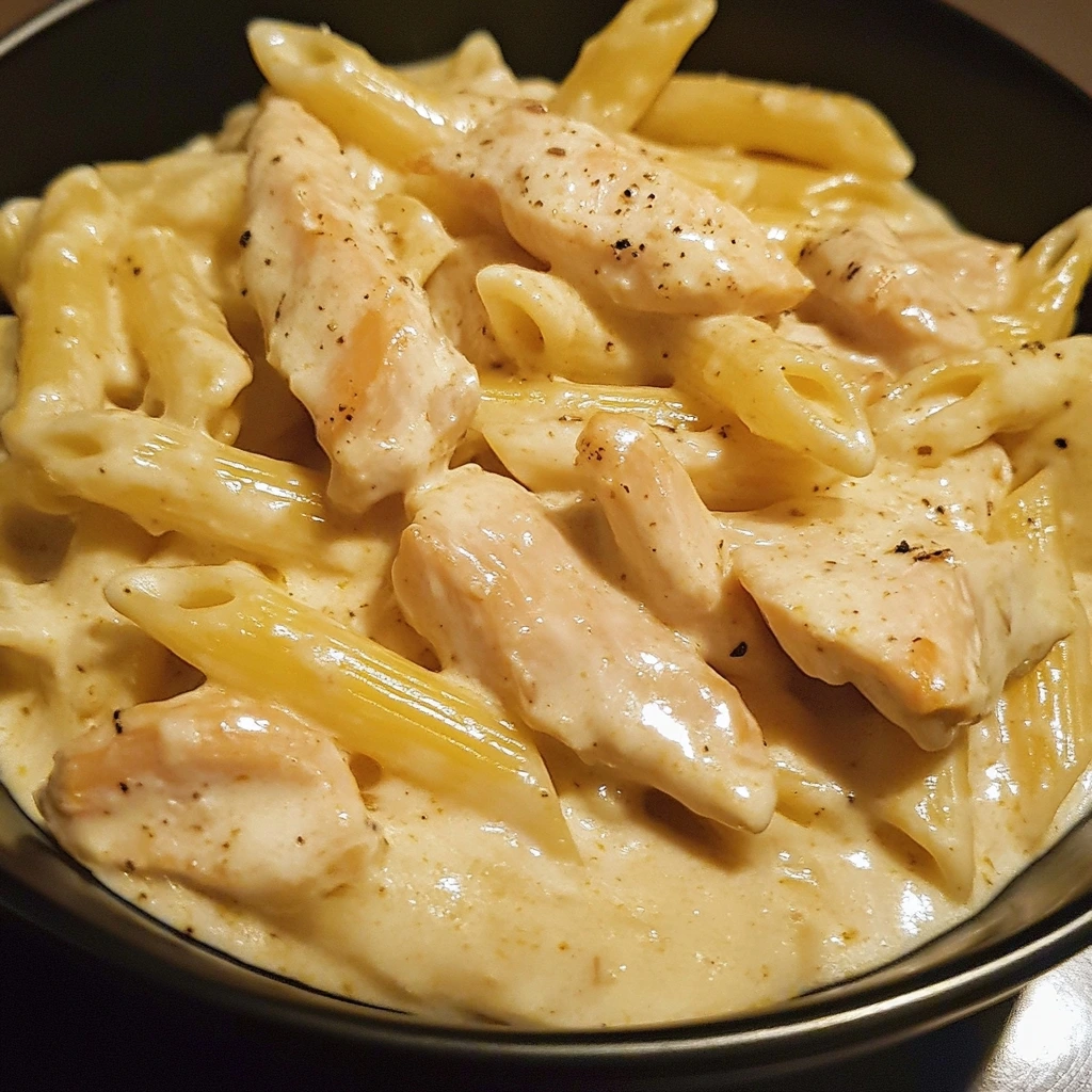 Creamy Cheddar Ranch Chicken Penne 1