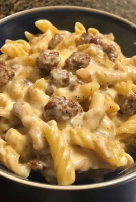 Creamy Cheddar Ranch Sausage Pasta 2