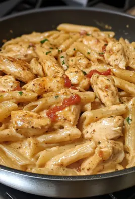 Creamy Garlic Butter Cajun Chicken Penne 2