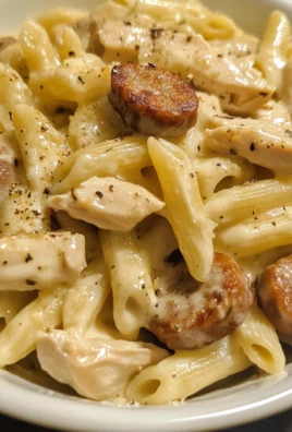 Creamy Garlic Honey Chicken Sausage Pasta 2