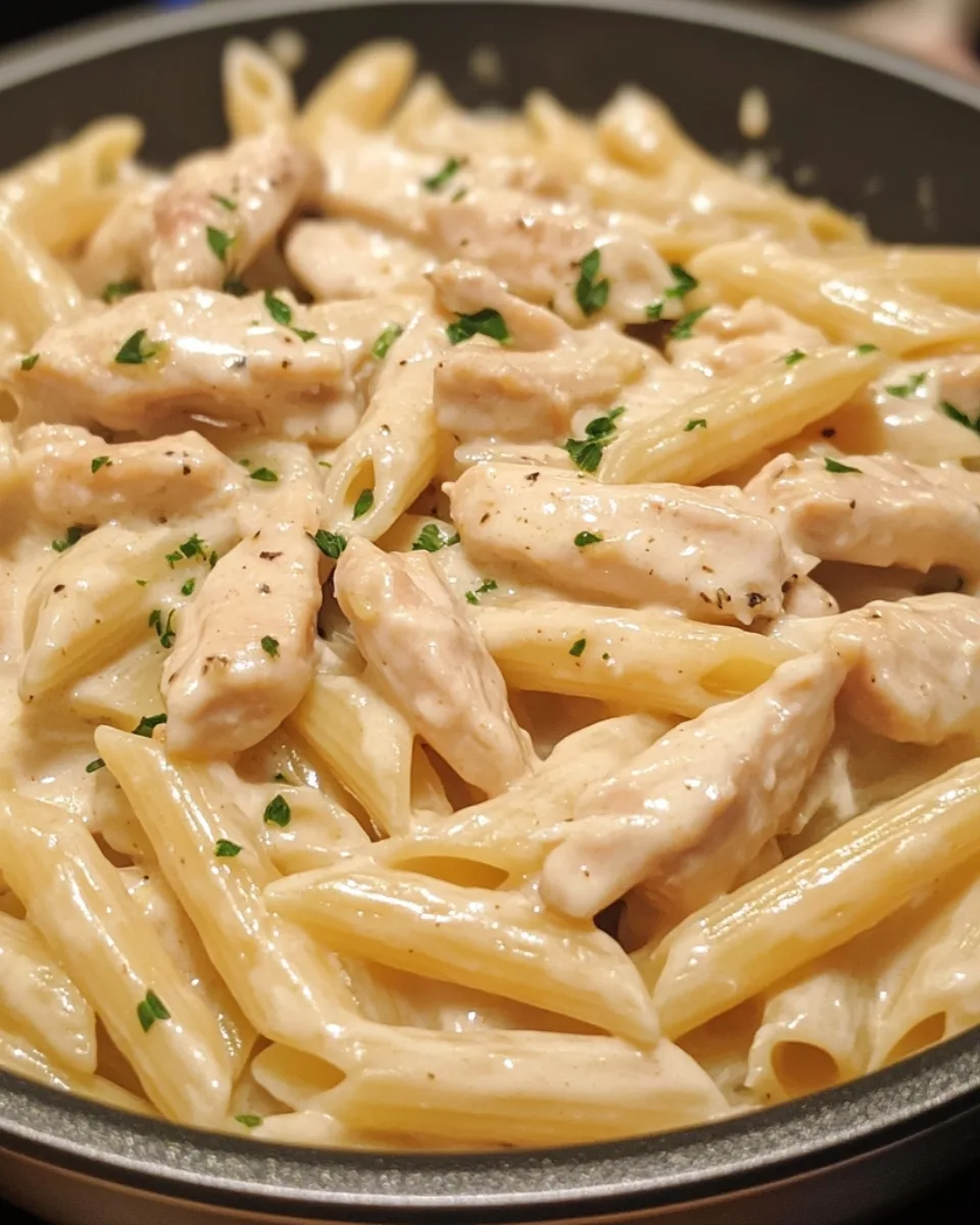 Creamy Ranch Garlic Chicken Penne Skillet 1