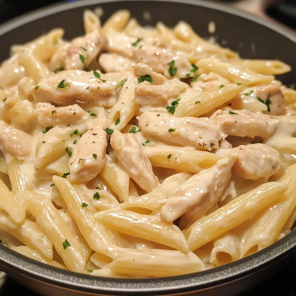 Creamy Ranch Garlic Chicken Penne Skillet 2