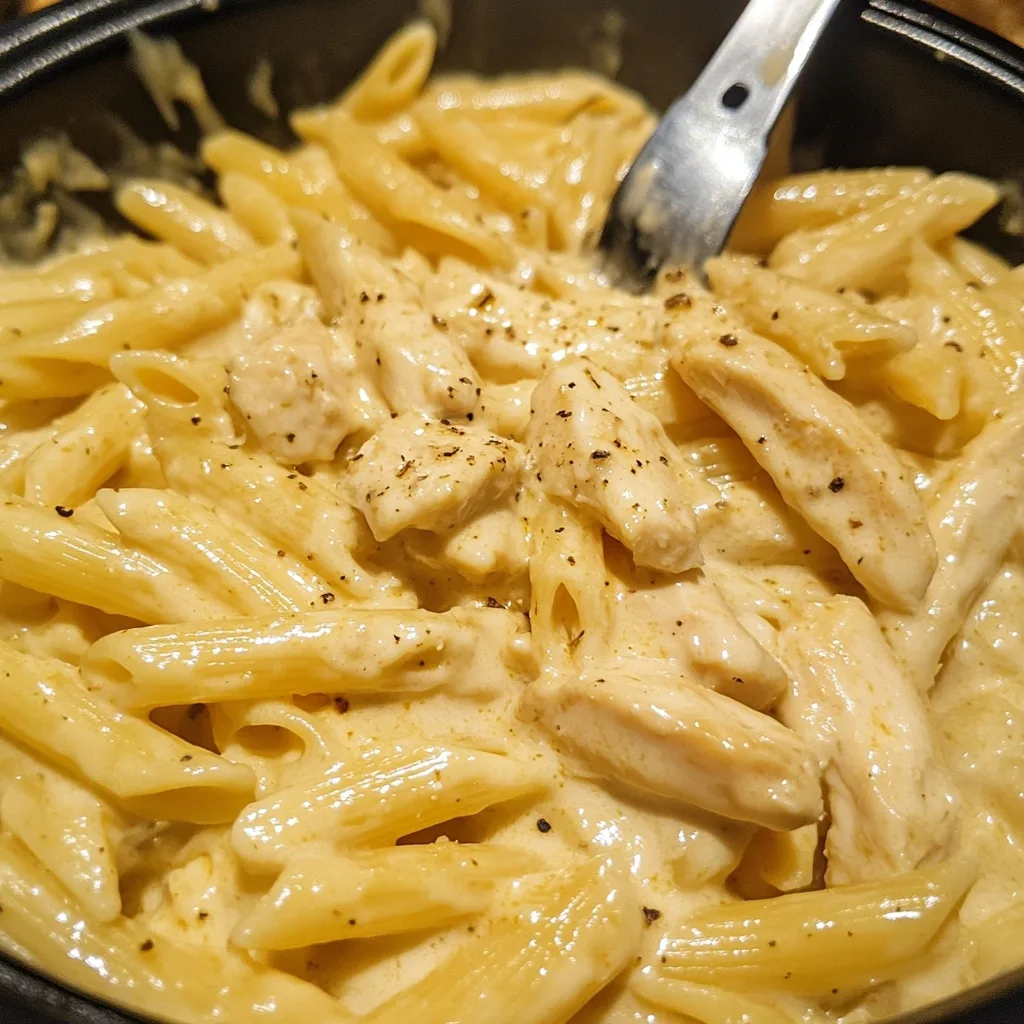 Creamy Ranch Garlic Honey Chicken Pasta 1