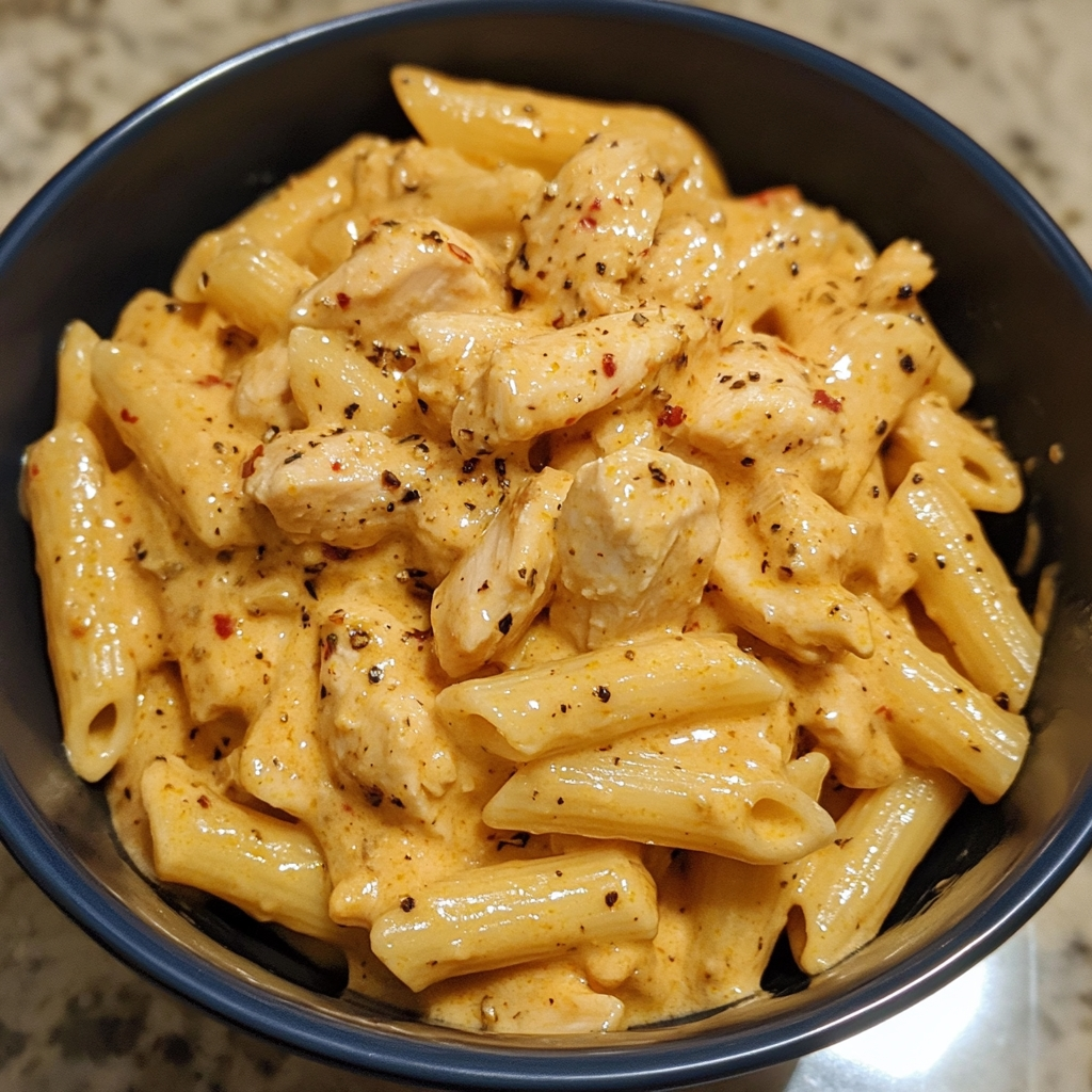 Creamy Sweet Spicy Honey Garlic Chicken Pasta 1
